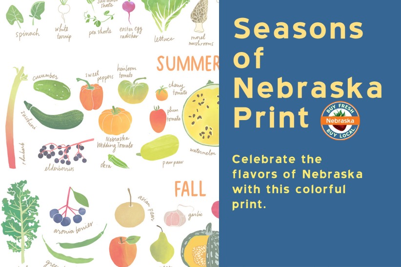 Seasons of Nebraska Print