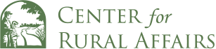 Center for Rural Affairs logo with a tree and river graphic in green.