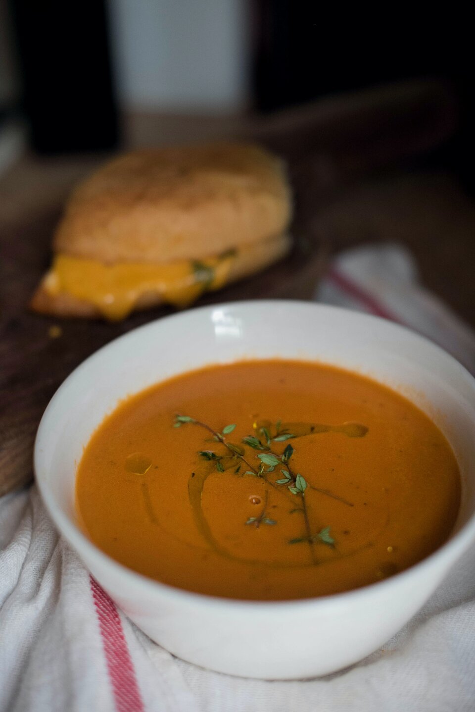 Tomato Soup in Bowl